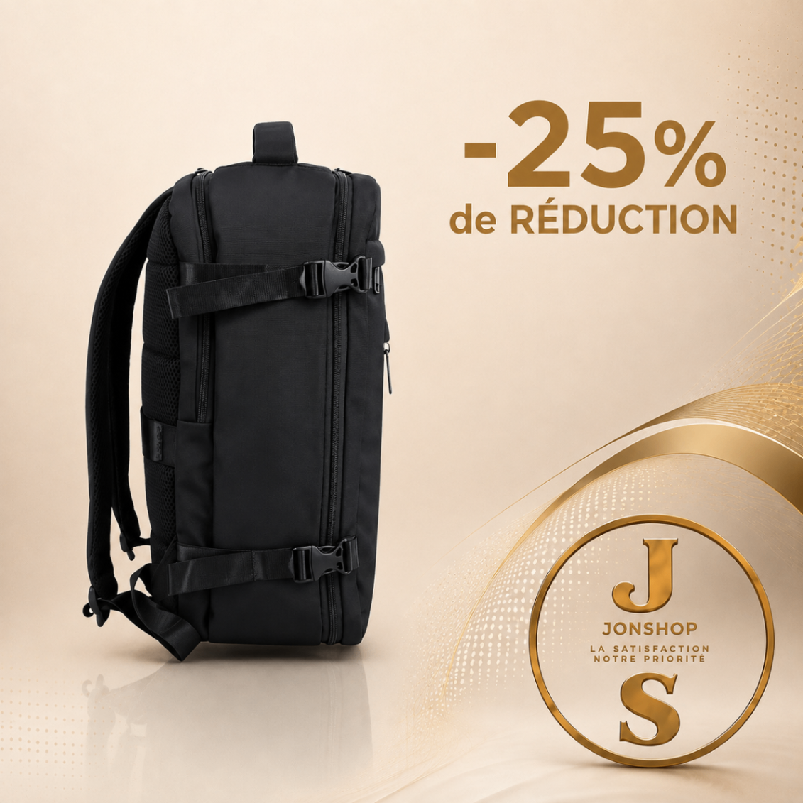 Sac à dos Cabine Noir — en vente au Sénégal chez JON Express Shop