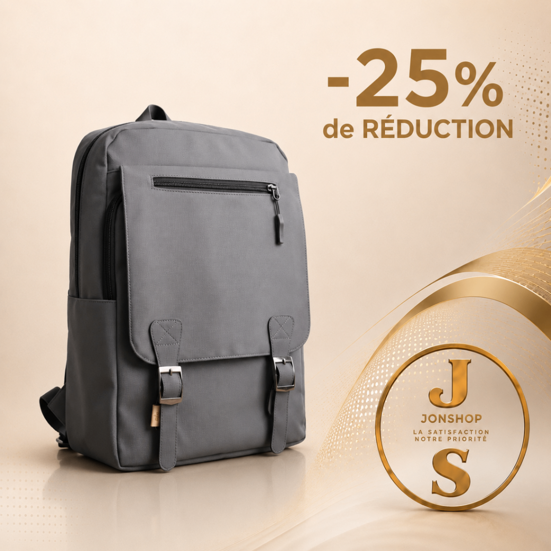 Sac à dos Gris Clapet — en vente au Sénégal chez JON Express Shop